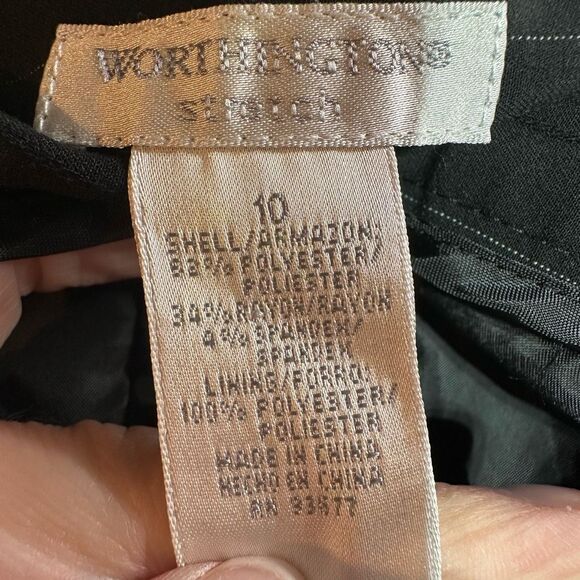 Vintage Y2K Black Button Pleated Striped Mini Skirt Size 10 Goth Punk Emo - Picture 7 of 9